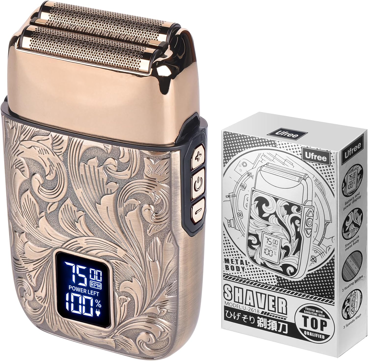 Detalle de Ufree Close Shave Electric Shaver 150 min 🪒