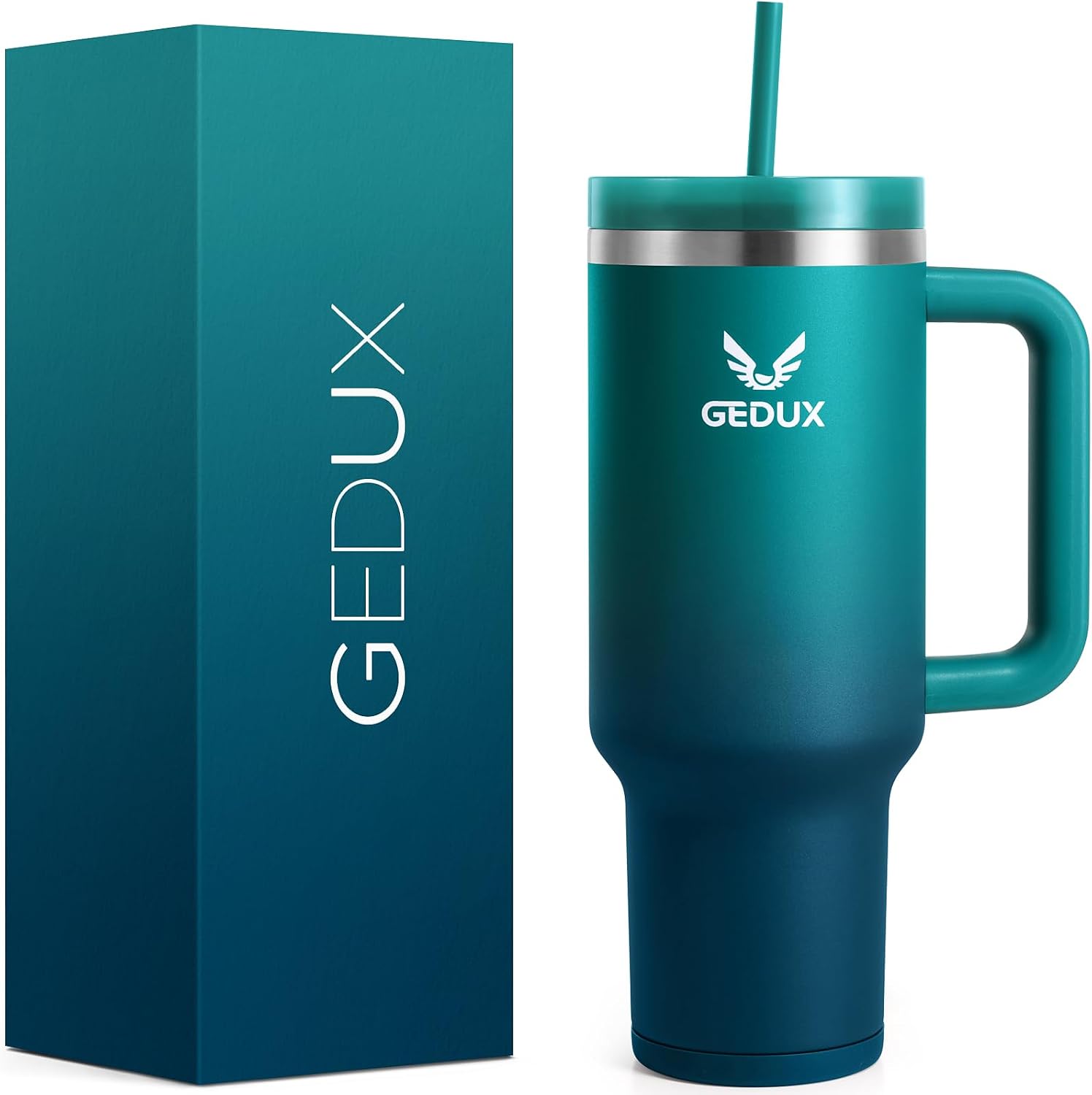 Detalle de Gedux Trinkflasche 1.2L mit Strohhalm