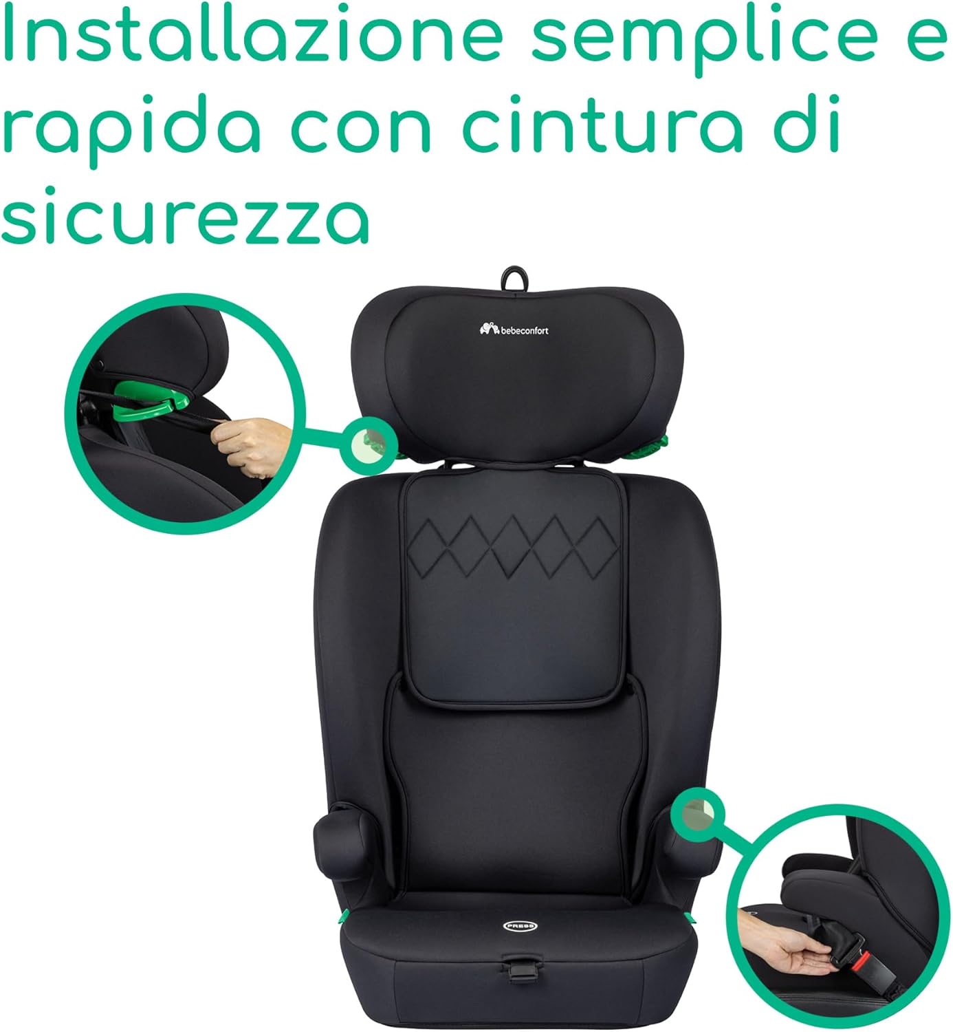 Thumbnail 5 de Bebeconfort Ever i-Safe: seggiolino auto evolutivo 9-36 kg, sicurezza R129 e comfort per crescita dal neonato al bambino