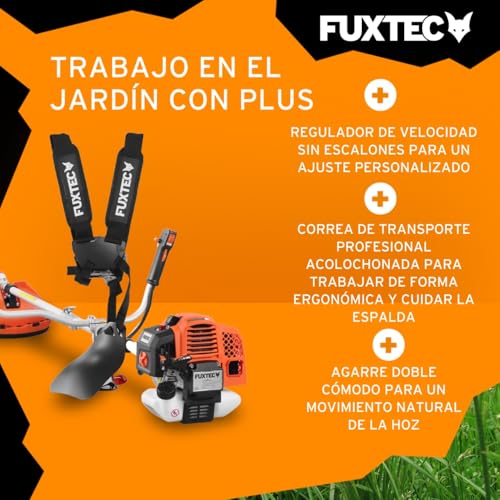 Detalle 2 de Desbrozadora Gasolina Multifunción Fuxtec FX-MS162 (62 cc) 2 en 1: potencia, versatilidad y accesorios