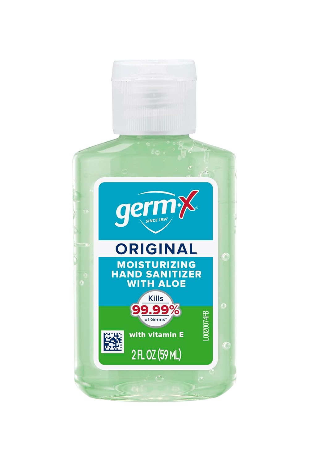 Detalle de Germ-X Original Hand Sanitizer Gel, 2 fl oz, Aloe & Vitamin E