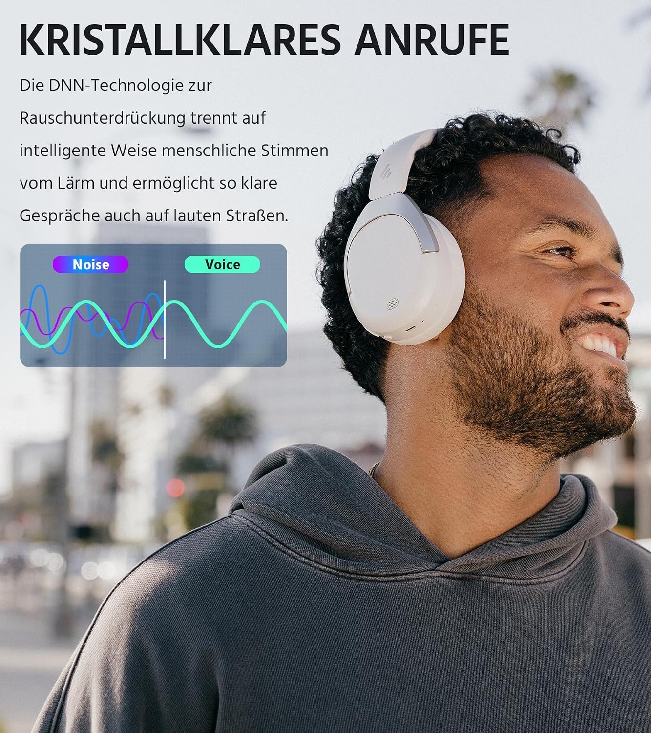 Thumbnail 5 de Edifier W830NB Over Ear Kopfhörer 94 Std.