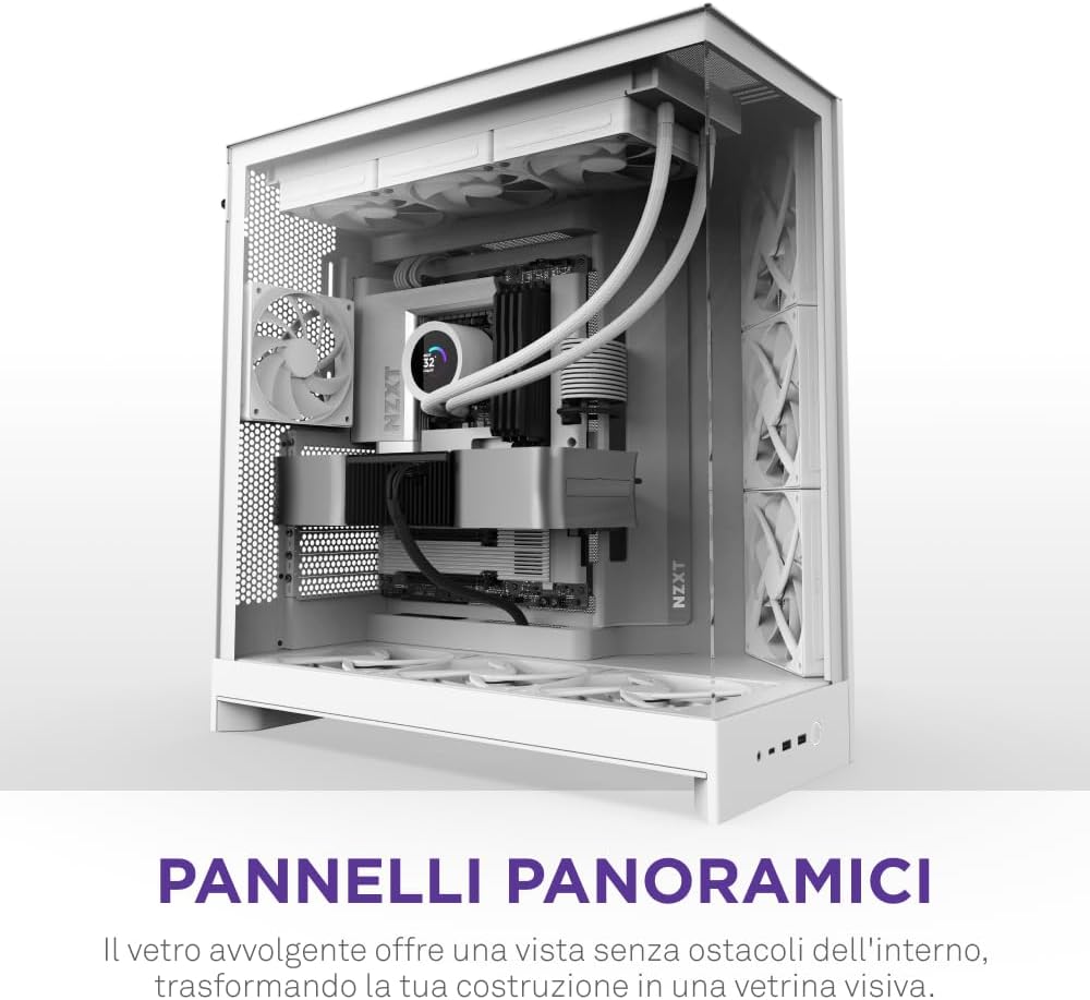Thumbnail 6 de NZXT H9 Flow (2025) case PC ATX con vetro