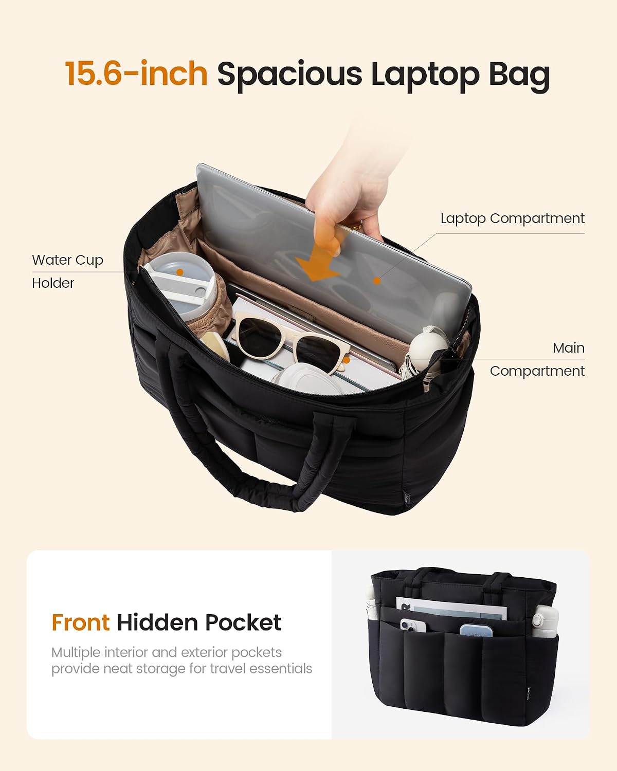 Thumbnail 3 de LOVEVOOK Tote Bag 40×15×33 cm