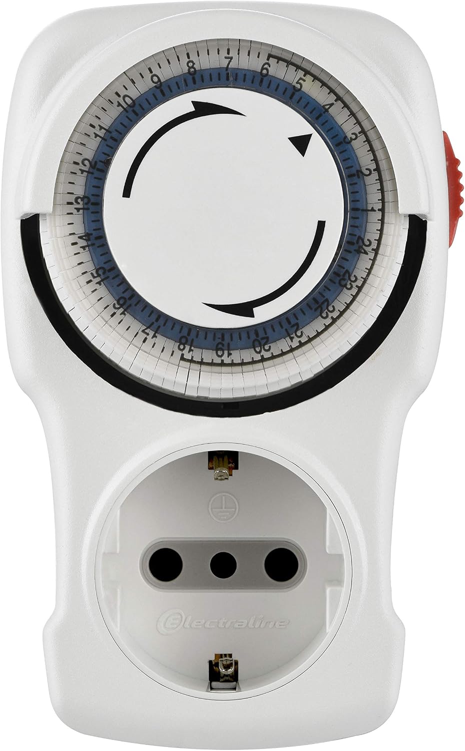 Detalle 2 de Electraline 58113 Timer Meccanico Giornaliero