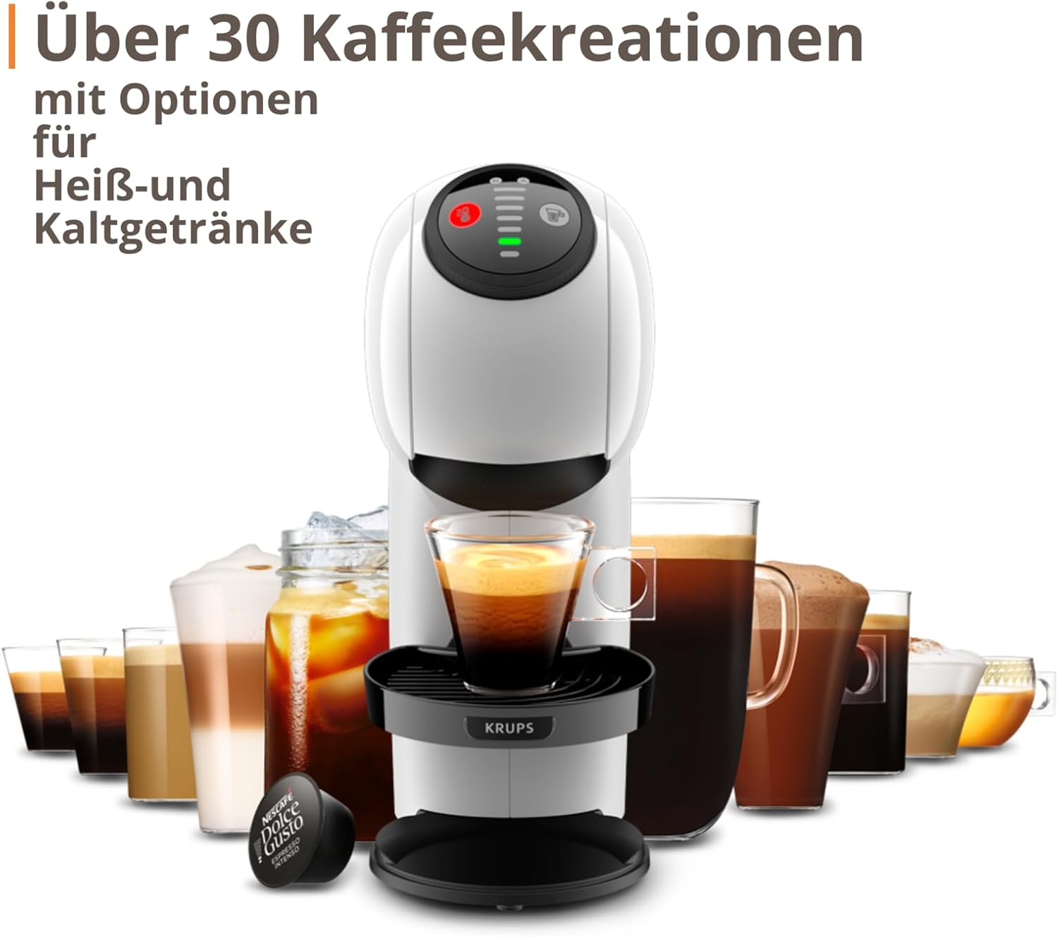 Thumbnail 1 de NESCAFÉ Dolce Gusto Genio S Basic von Krups (KP2431) – kompakte Kapselkaffeemaschine mit 15-Bar-Druck