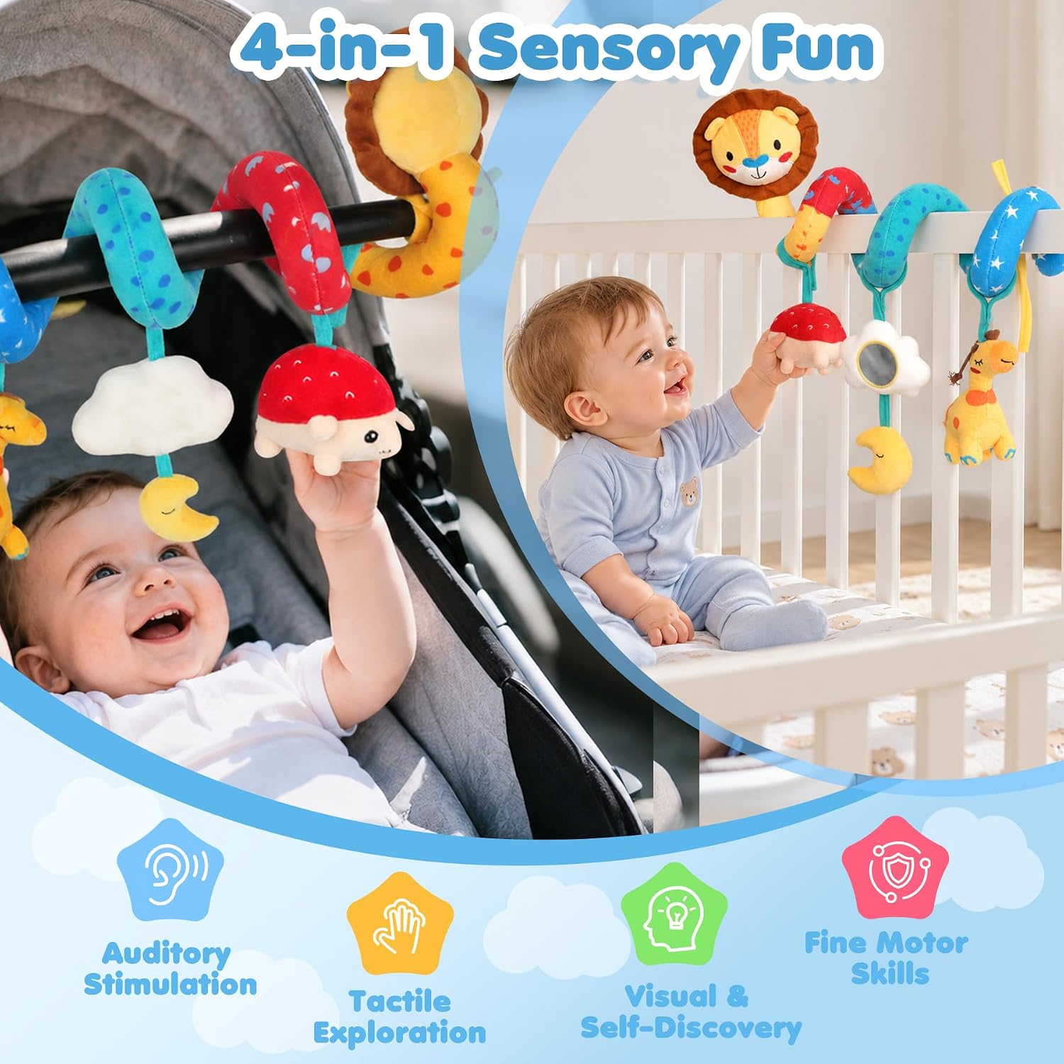 Thumbnail 6 de URMYWO Car Seat Toys for Babies 0-6 Months