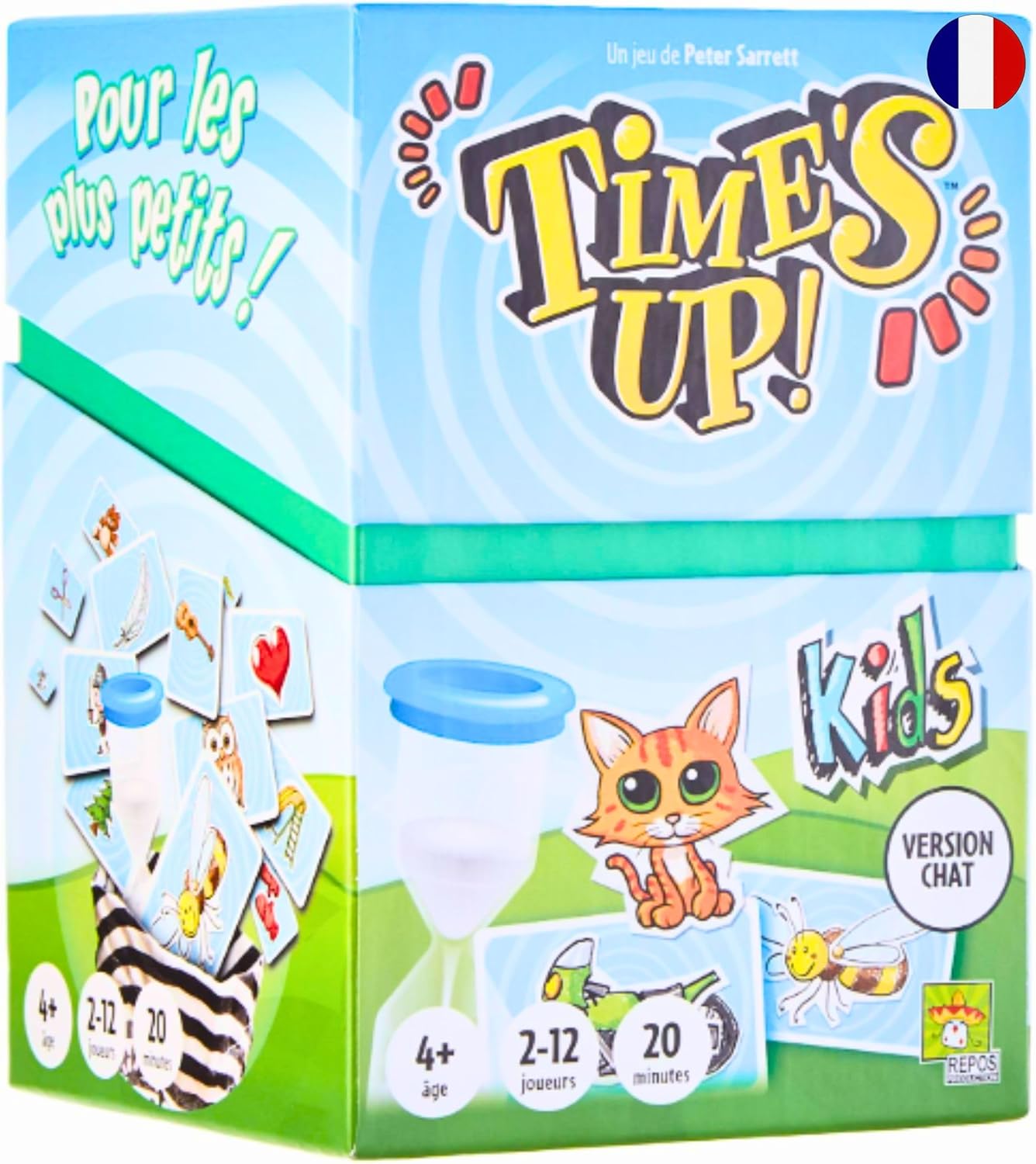 Detalle de Time's Up! Kids : Version Chat – Le jeu d’équipe pour enfants dès 4 ans