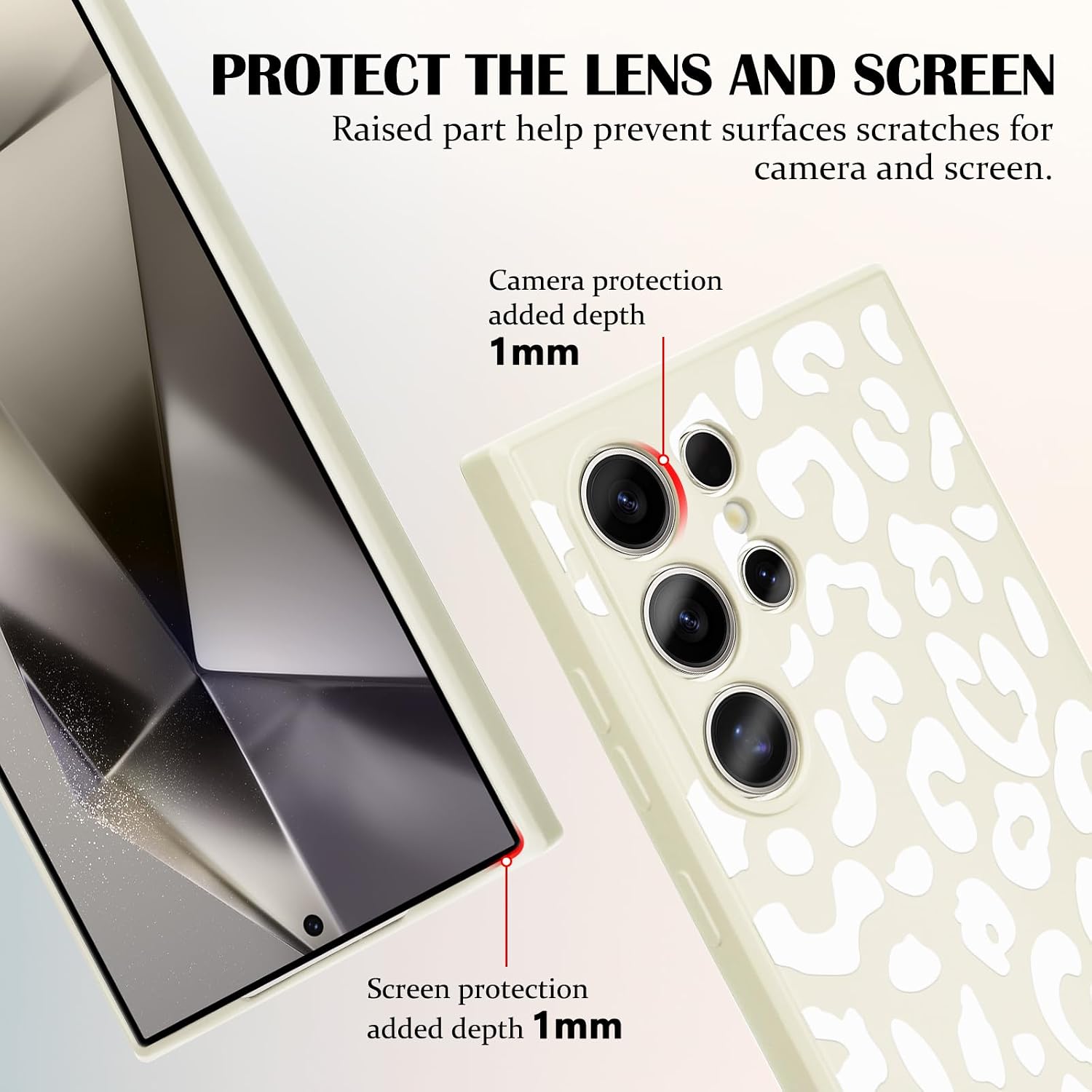 Detalle de Newseego Leopard Print TPU Case for Galaxy S24 Ultra