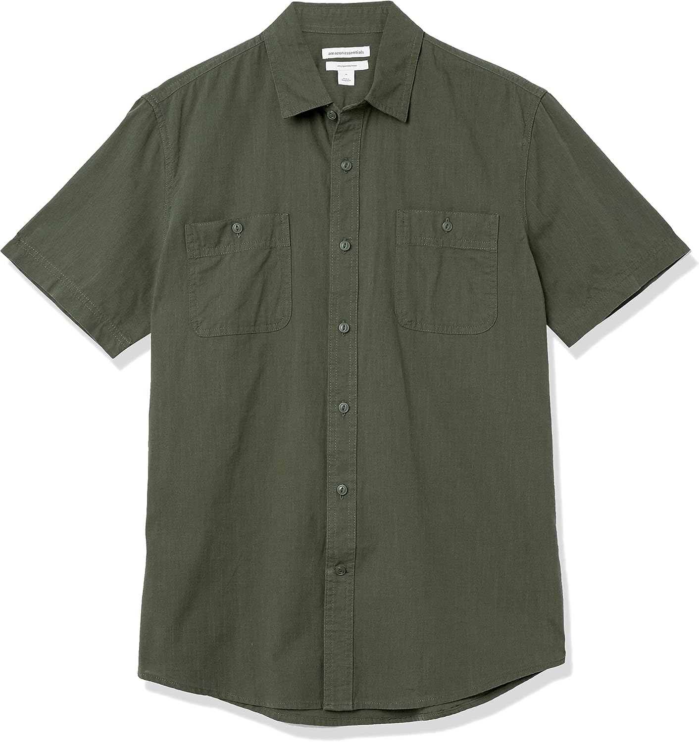 Thumbnail 5 de Amazon Essentials Herren Chambray-Hemd mit kurzen Ärmeln in normaler Passform