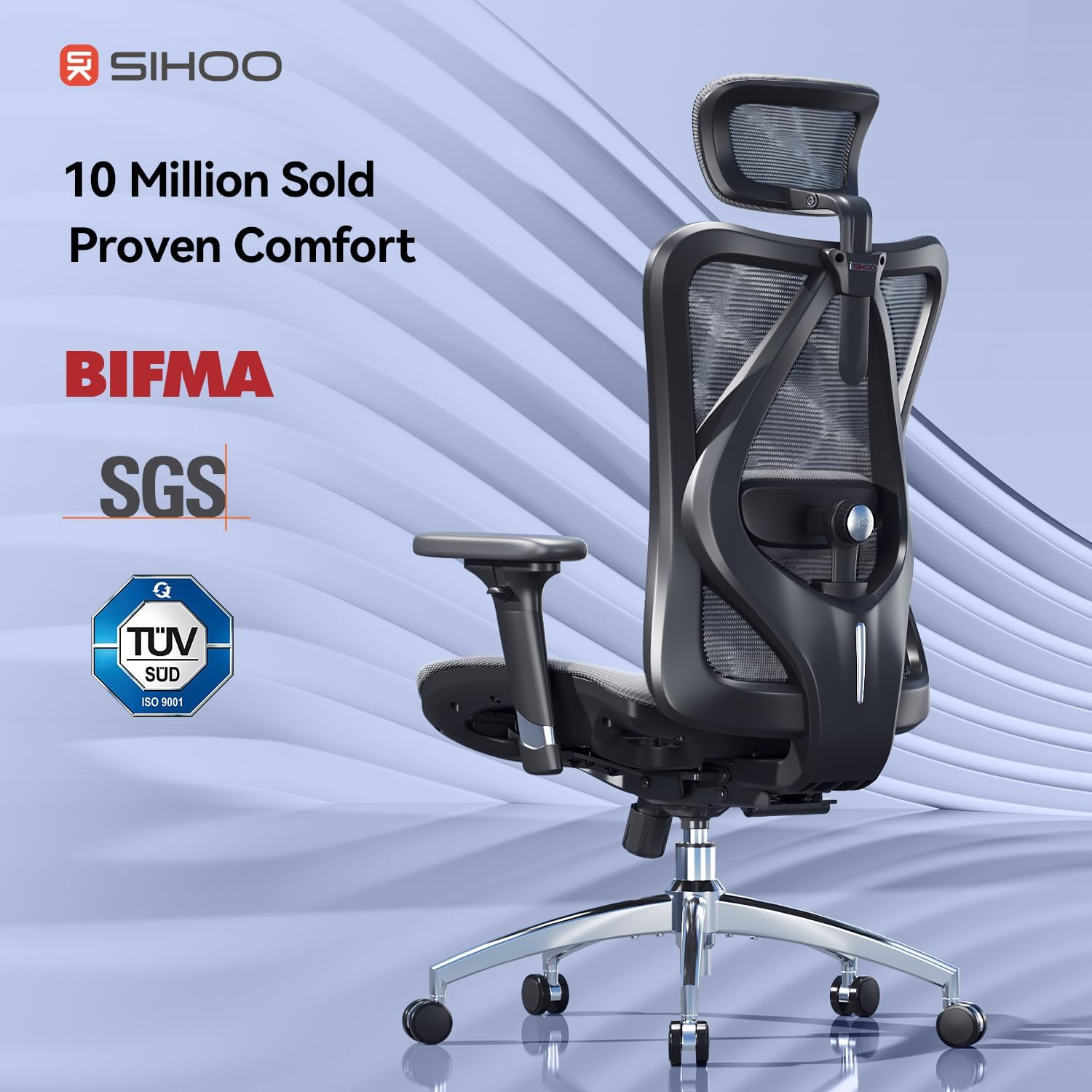 Thumbnail 6 de SIHOO M57 Ergonomic Office Chair 330 lb