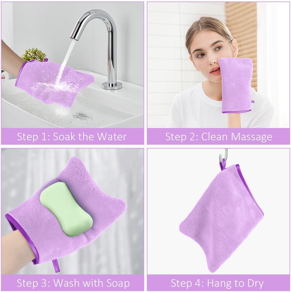 Thumbnail 5 de HOTUT Frottee Waschhandschuhe 8er Set 15x20 cm