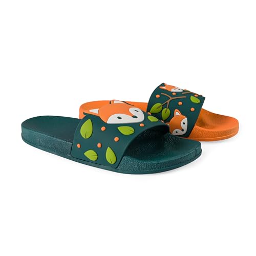 Detalle de Dedoles Badeschuhe Damen Herren Kinder Badesandalen lustige Designs – bunte, bequeme Slides für Sommer