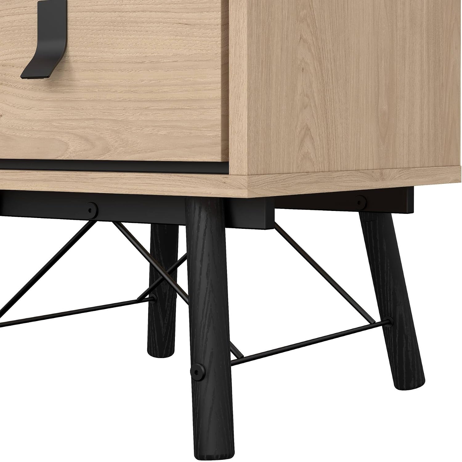 Detalle de Dmora Blanchette comodino rovere 43,3x40,1