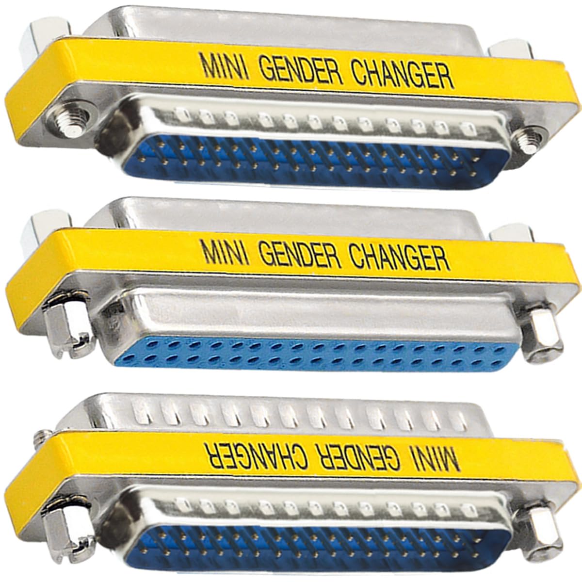 Detalle de Xiatiaosann 3-Piece DB37 Adapter Set: Male–Male, Female–Female & Male–Female