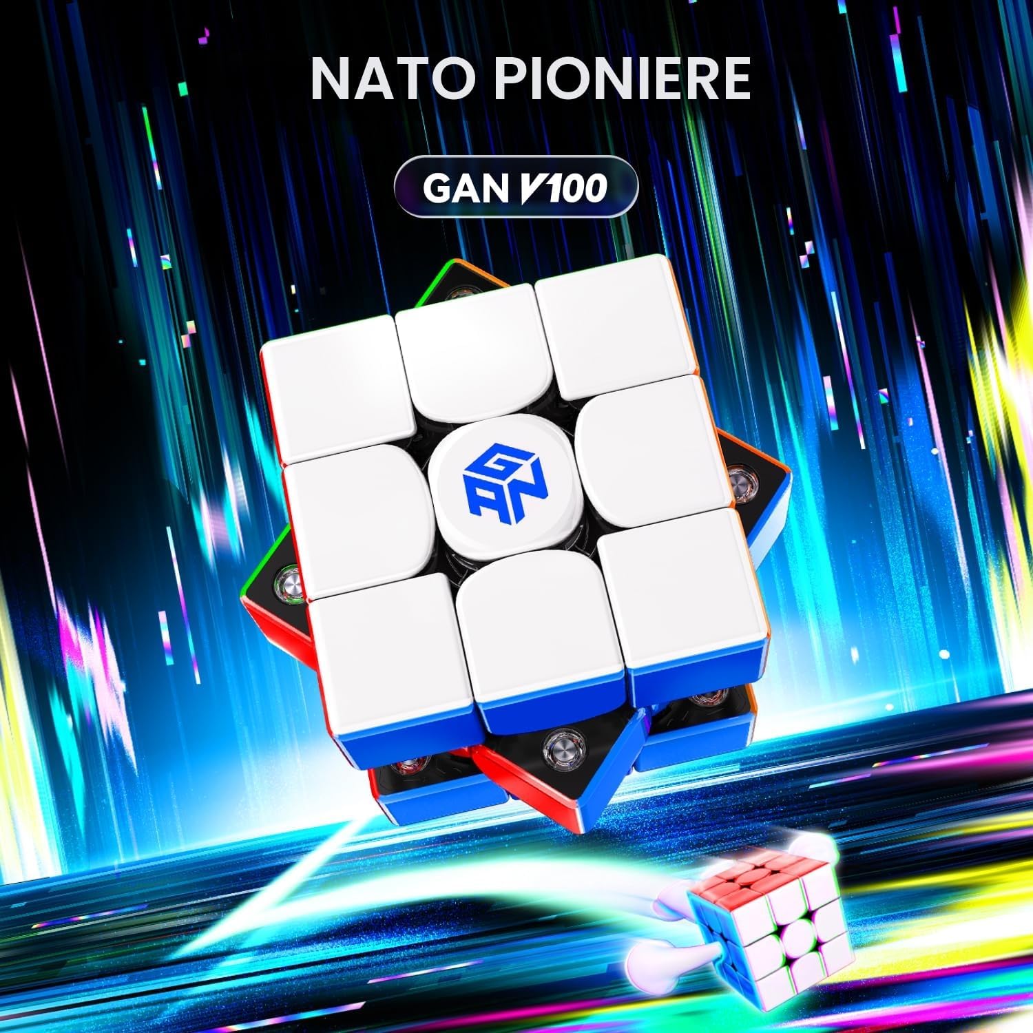 Thumbnail 1 de GAN V100 Maglev: Cubo di Velocità 3x3 Magnetico, design leggero e regolazioni precise
