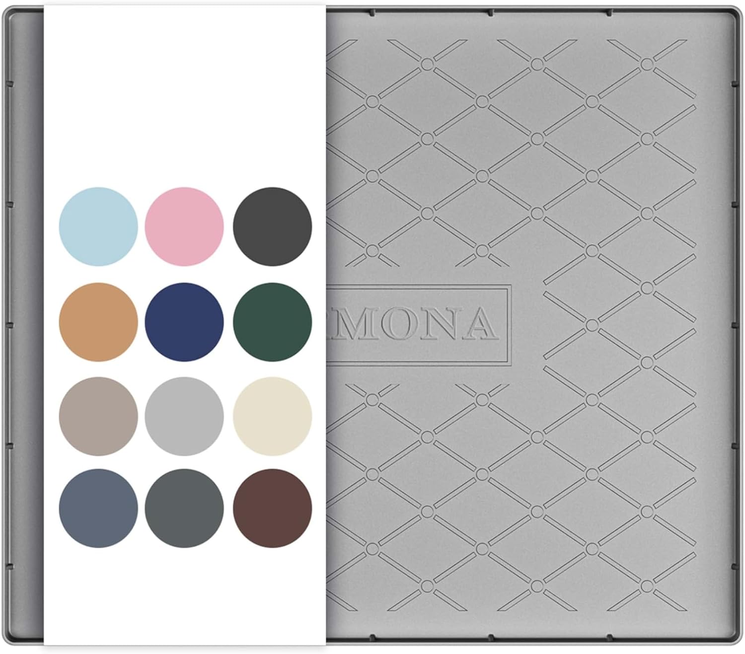 URMONA 22 x 22 Waterproof Silicone Mat (Light Grey) – Multi-Purpose Under Sink, Cabinet Liner, and Pet Feeding Mat