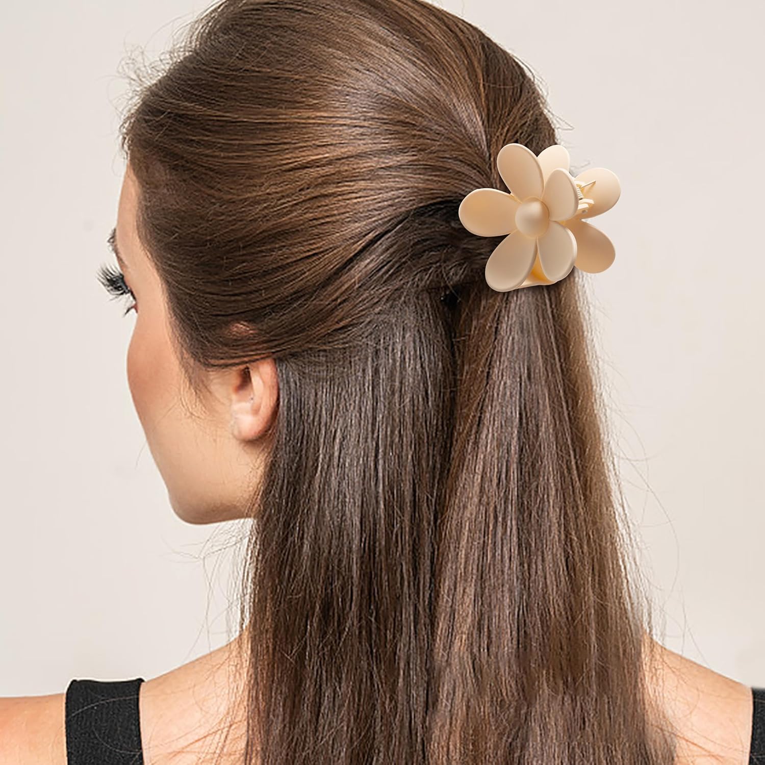 Thumbnail 3 de HBselect 8er Pack Haarklammern mit Kralle – rutschfeste Haarspangen für dickes Haar, neutrale Farben