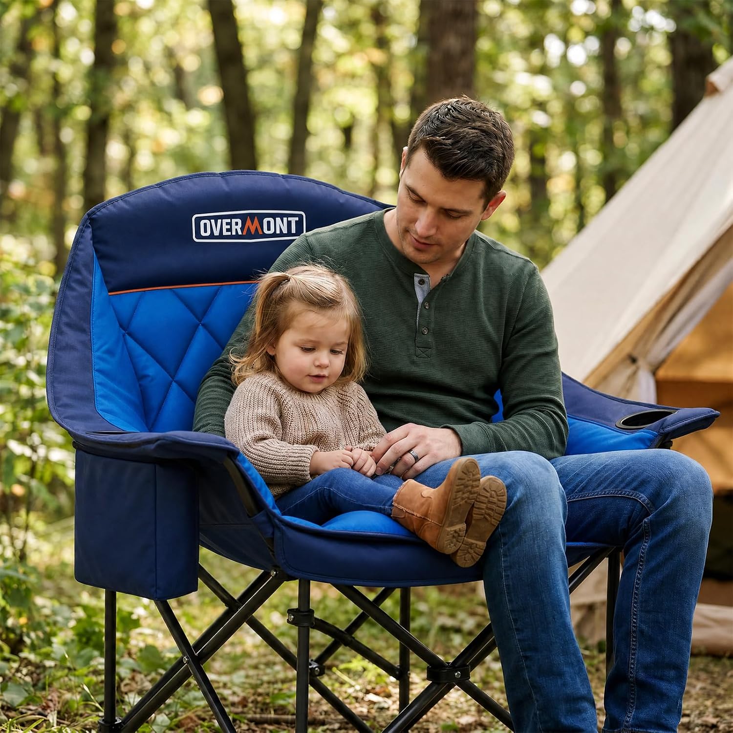 Thumbnail 1 de Overmont Oversized XL Camping Chair 37 in