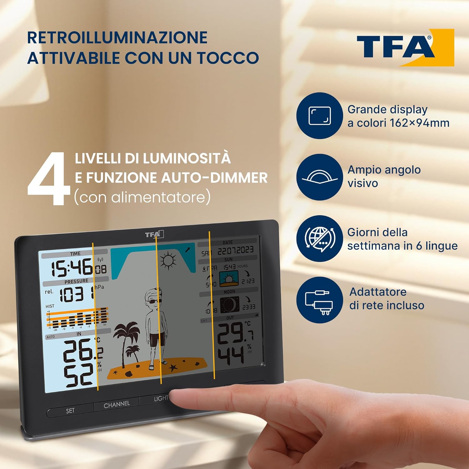 Detalle 2 de TFA Dostmann METEO JACK stazione meteo wireless