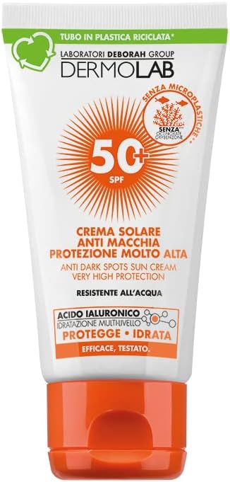 Thumbnail 4 de Dermolab Crema Solare Viso Antirughe SPF 30 con Acido Ialuronico – Alta Protezione per Viso e Collo, Texture Confortevole, 50 ml
