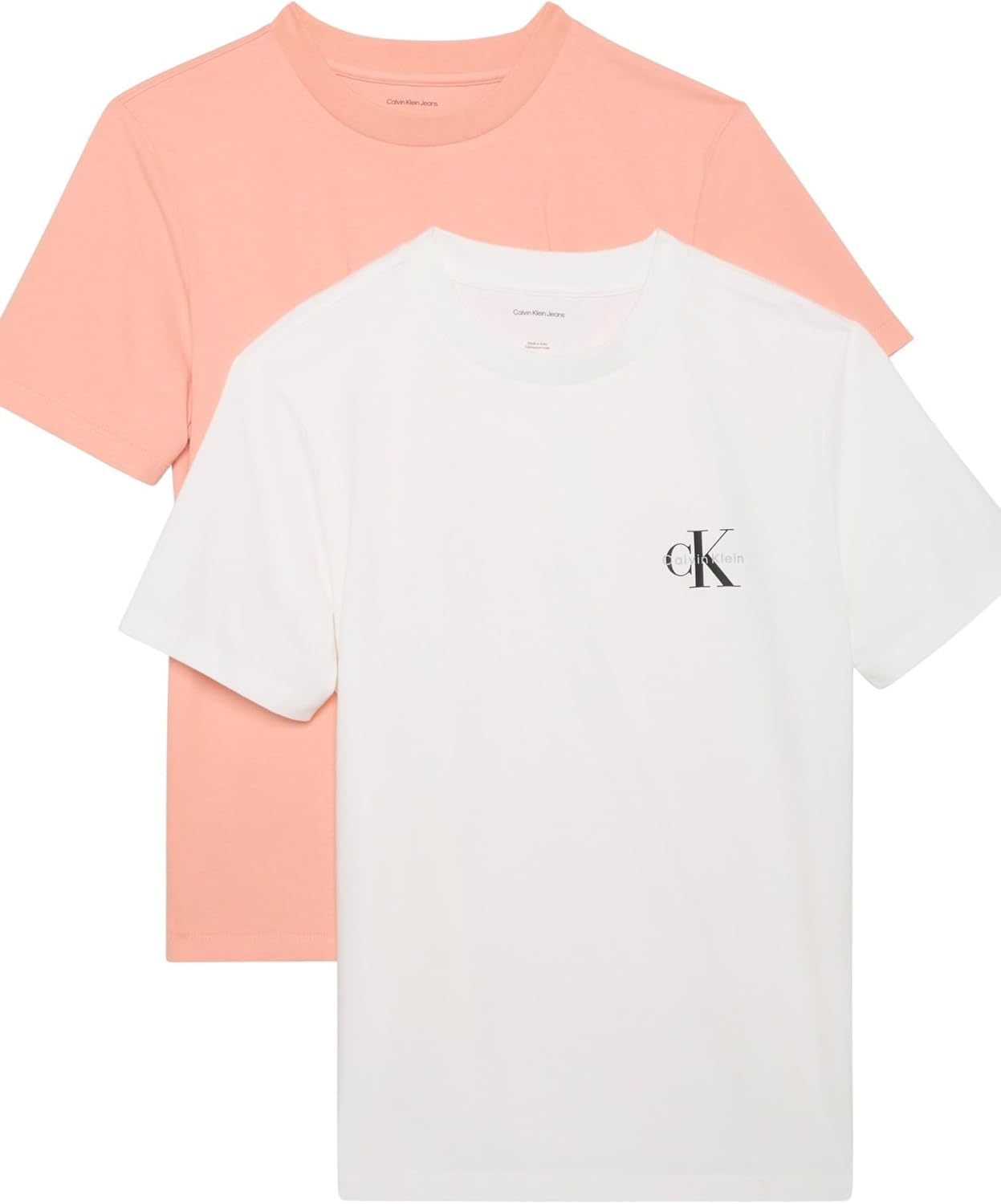 Thumbnail 5 de Calvin Klein Donna T-Shirt Maniche Corte Confezione da 2 Logo Tee con Scollo Rotondo