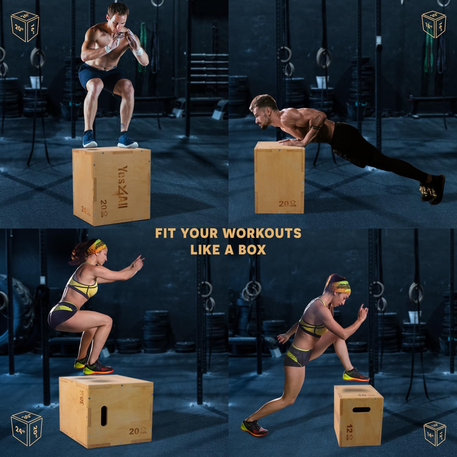 Thumbnail 4 de Yes4All Plyo Box 3-in-1 jump box 450 lbs