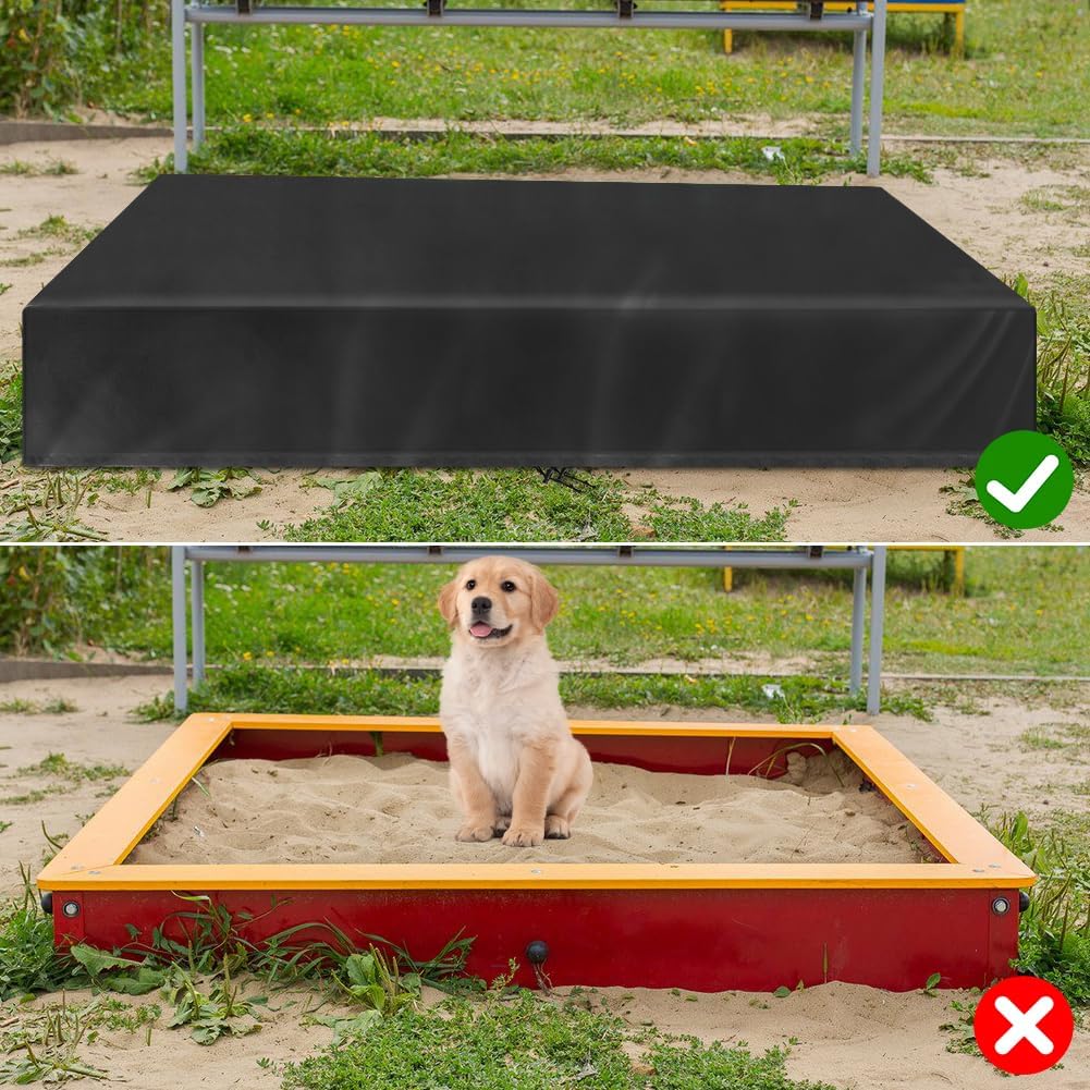 Thumbnail 4 de Flintronic Bâche Bac à Sable – Housse de Protection 200 x 200 cm, Oxford 210d et Cordon de Serrage