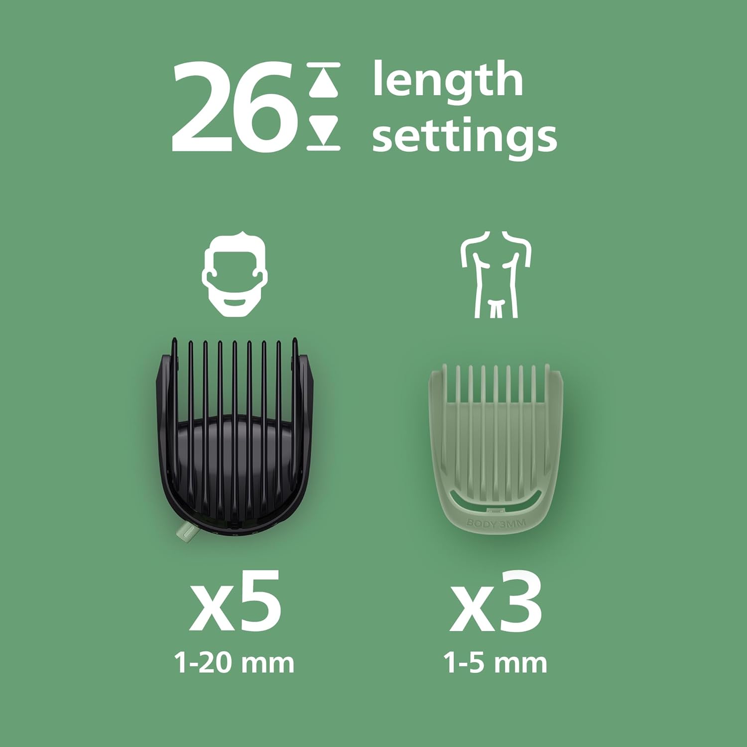 Detalle de Philips Multigroom MG7961/15 26-length trimmer 🪒