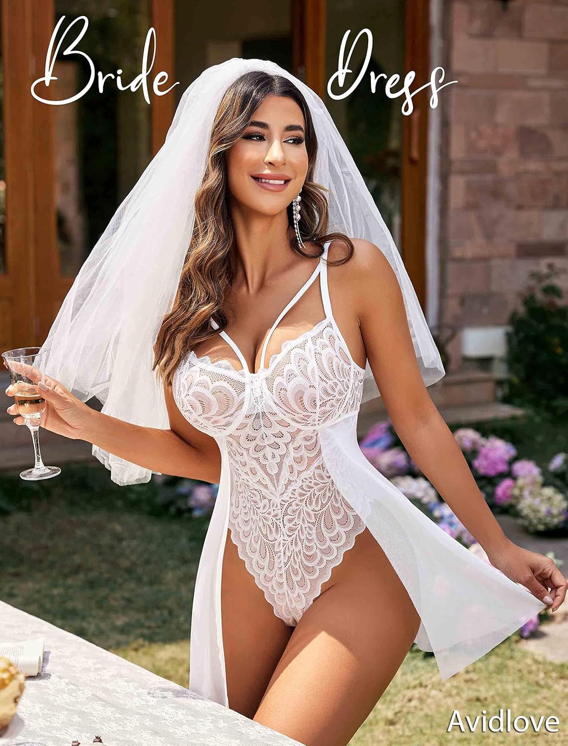 Thumbnail 2 de Avidlove Body en Dentelle Teddy Sexy Col V