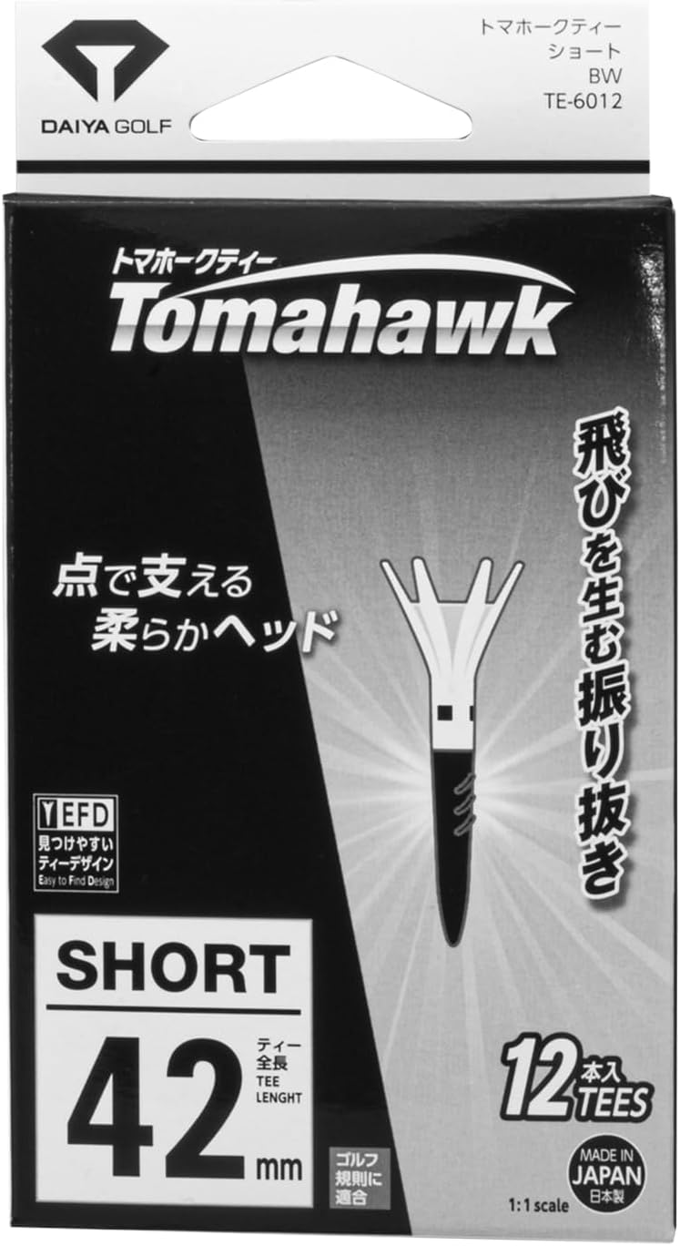 Detalle 2 de DAIYA GOLF トマホークティー ショート 柔らかヘッド・6点支持・全長約42mm