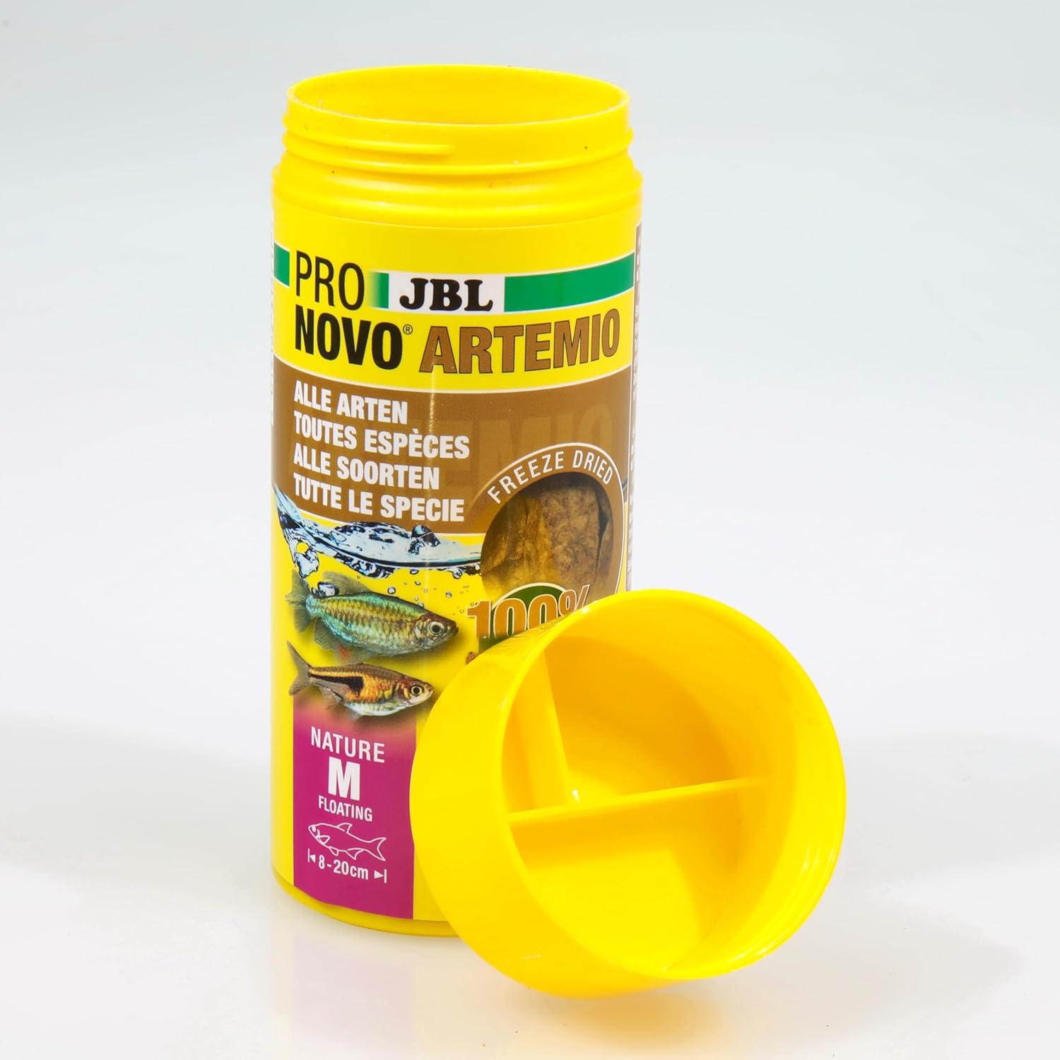 Detalle 1 de JBL PRONOVO ARTEMIO Artemia-Leckerbissen – Gefriergetrocknete Salinenkrebse für Zierfische 8–20 cm, 250 ml