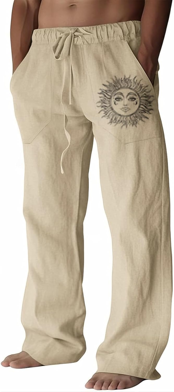 Thumbnail 6 de Puimentiua Leinenhose Herren Loose Fit S-3XL