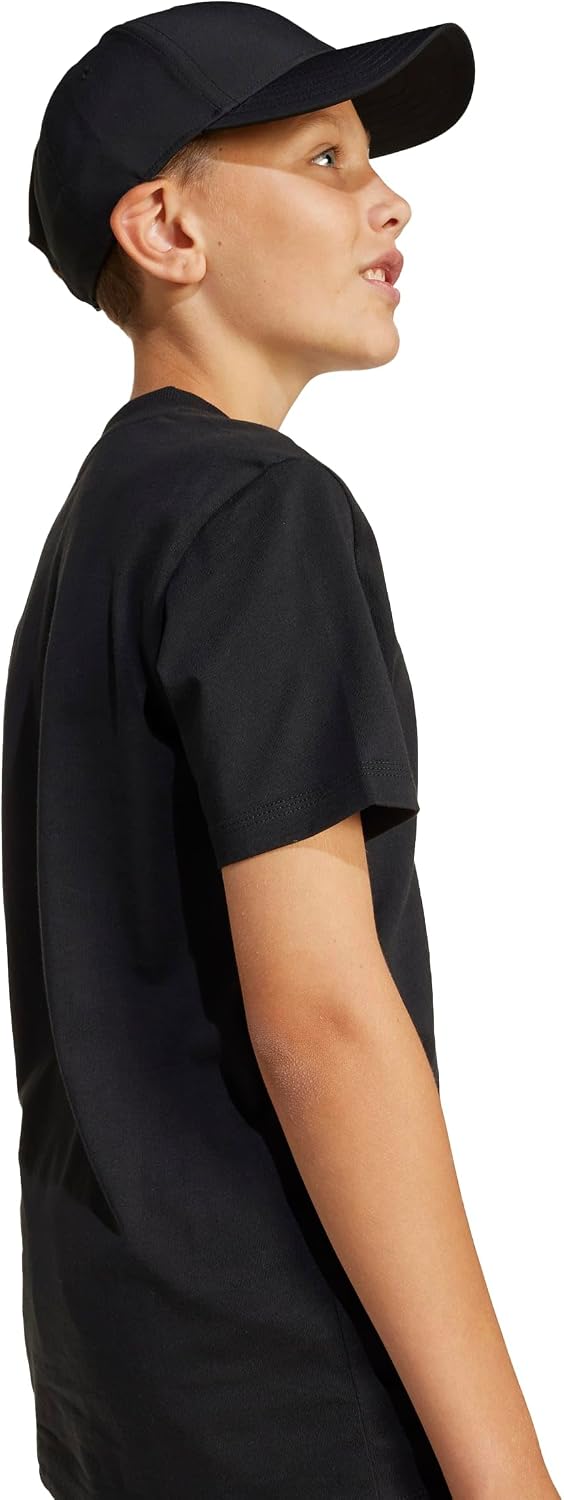 Detalle de adidas Unisex niños Essentials Shirt, Black/White, 15-16 Years