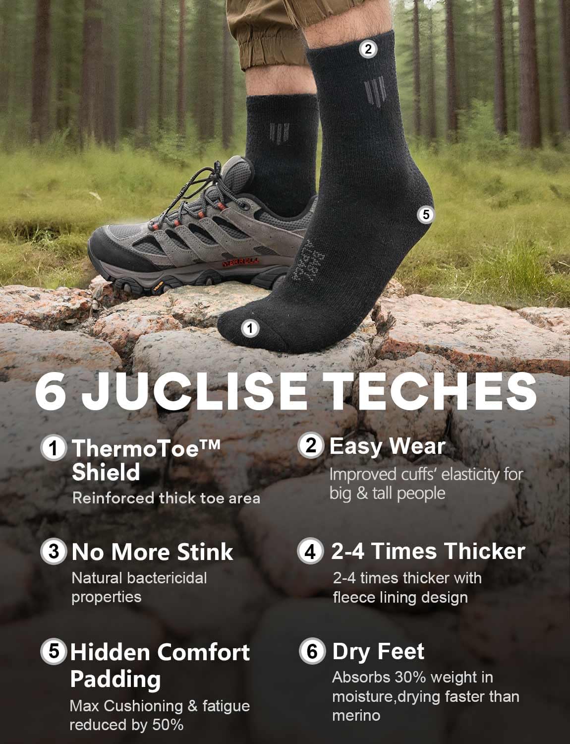 Thumbnail 4 de Juclise Baby Alpaca Wool Socks