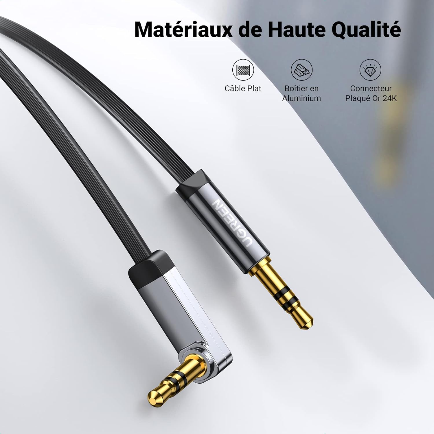 Detalle de UGREEN Câble Jack 3,5 mm 2 m