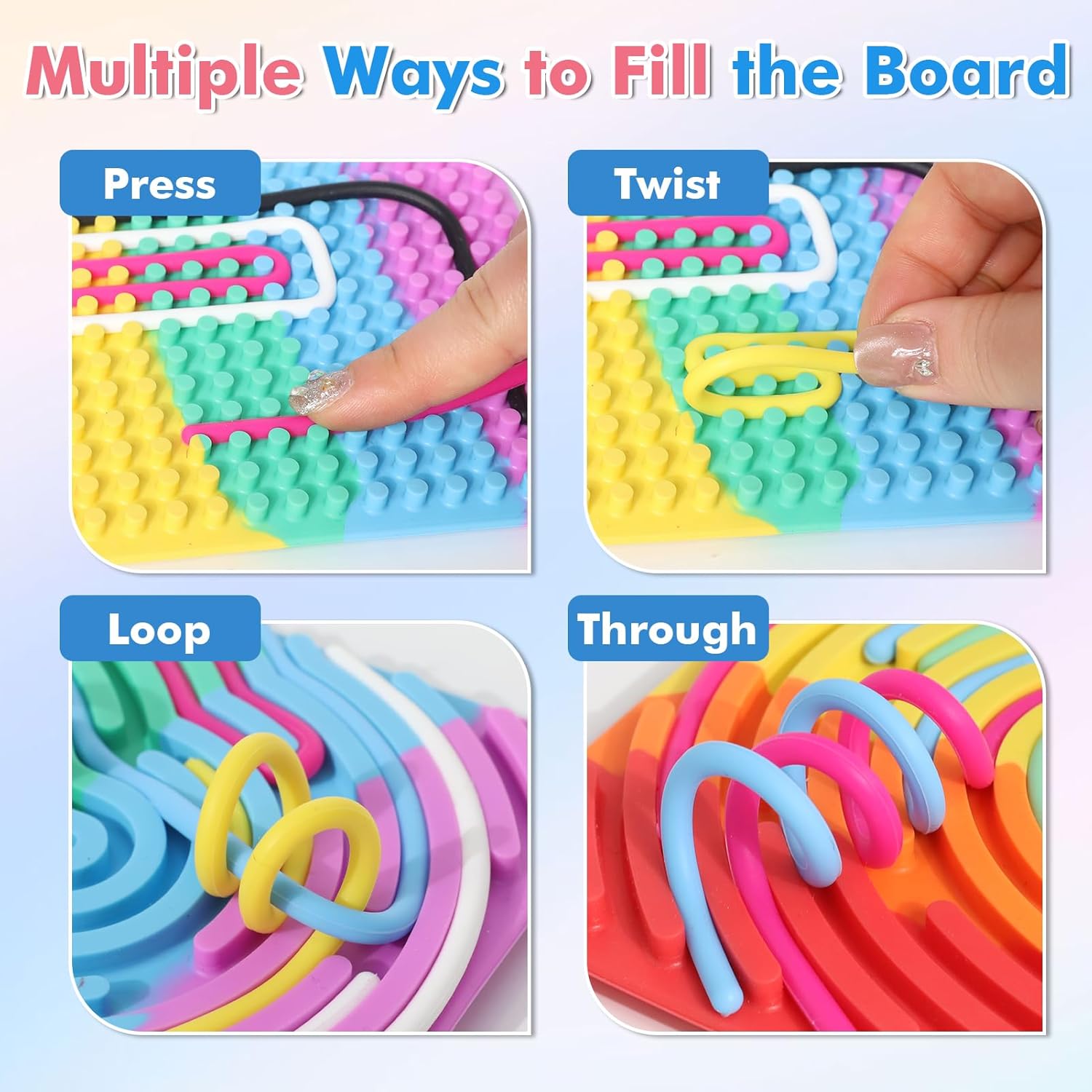 Detalle de XIAPIA Sensorik Activity Board aus Silikon 2-teilig