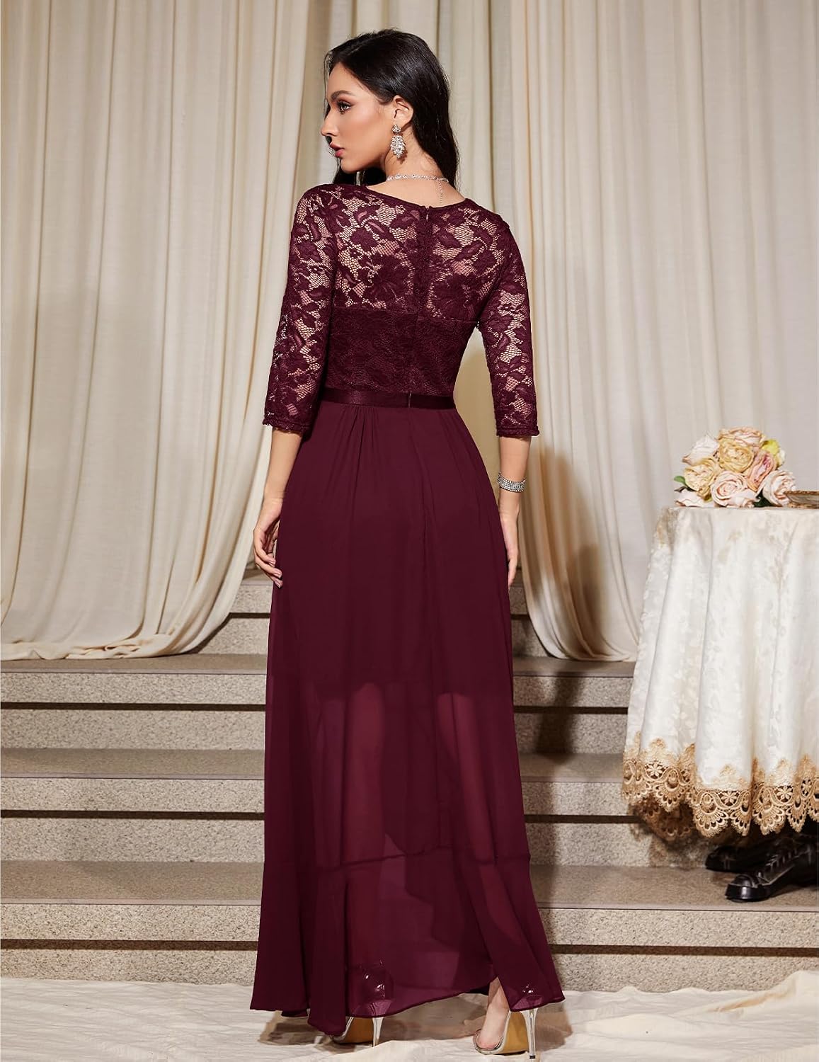Thumbnail 2 de Bbonlinedress Abendkleid Spitzen Chiffon