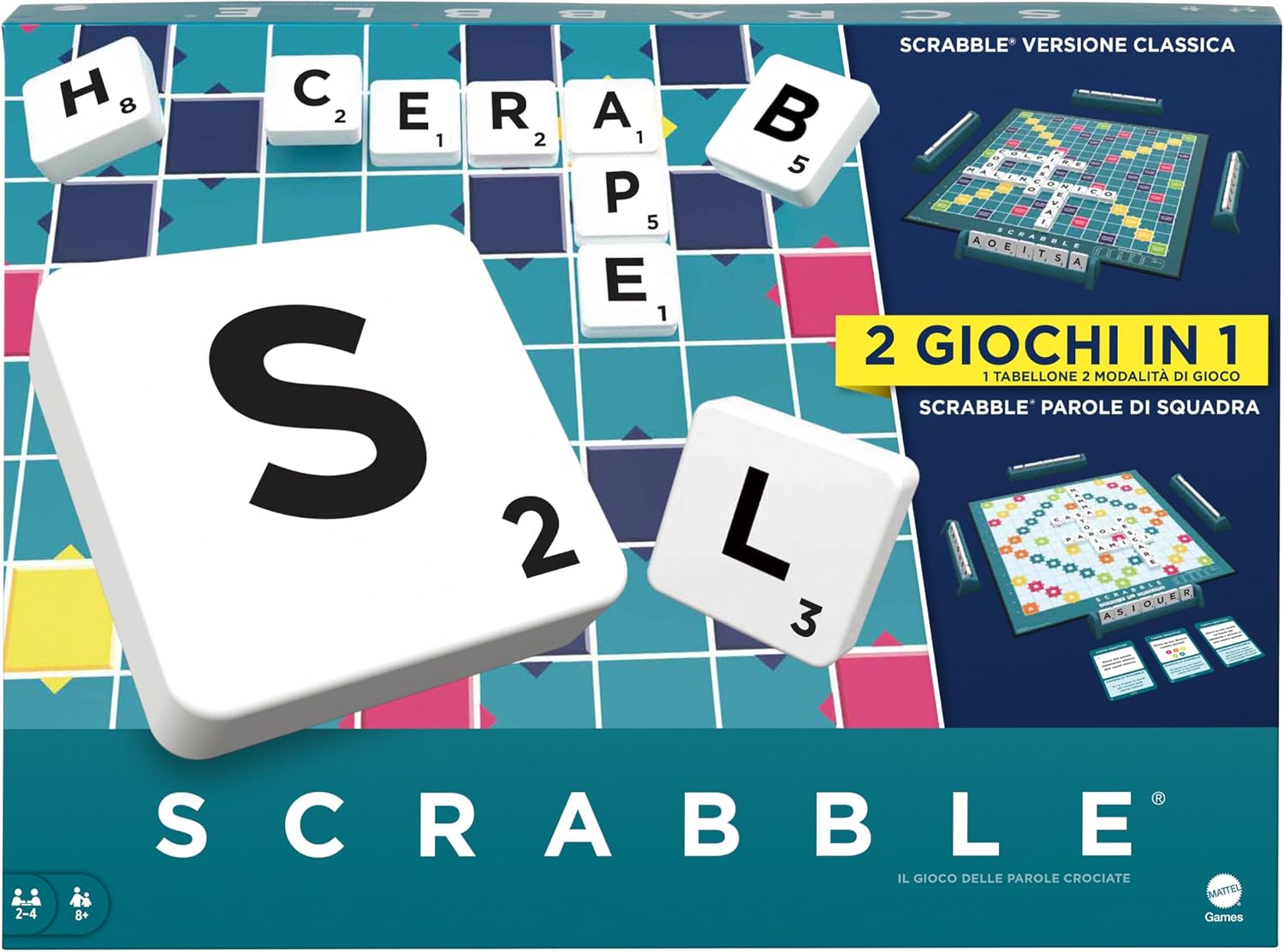Thumbnail 6 de Mattel Games Scrabble Core Refresh board game (4 players), Ages 12+