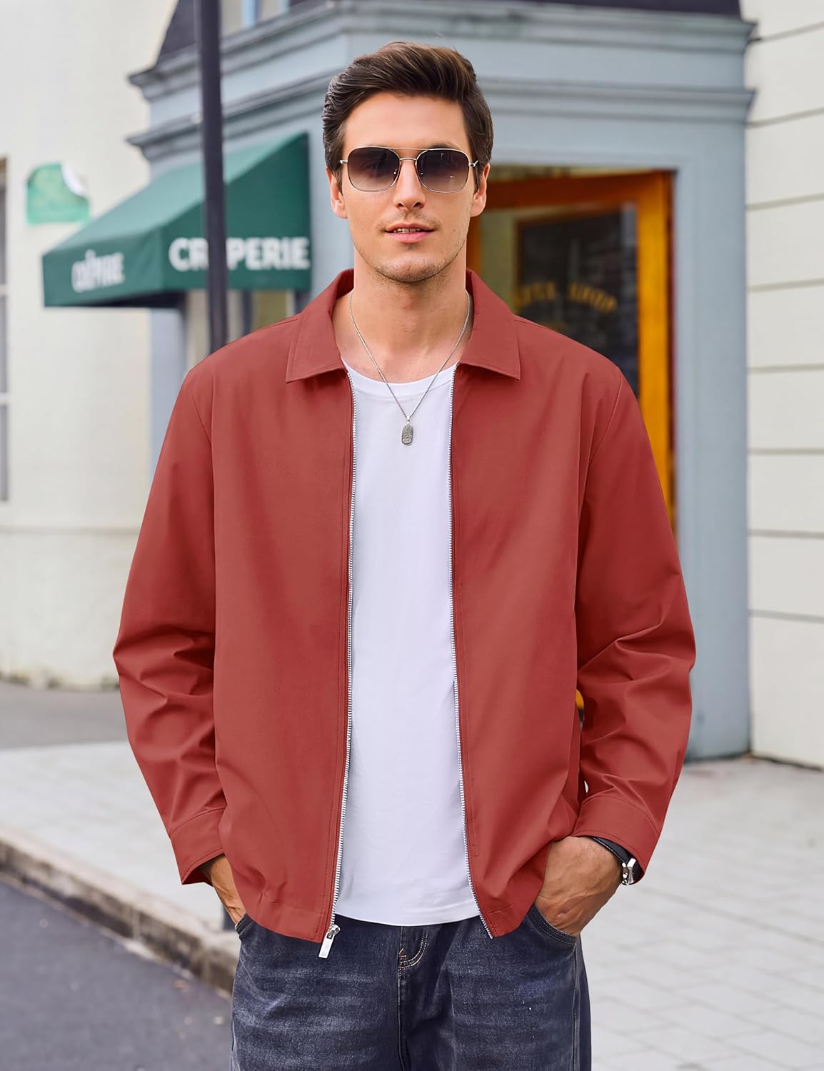 Thumbnail 1 de Cotrasen Men's Windbreaker Jacket Polyester