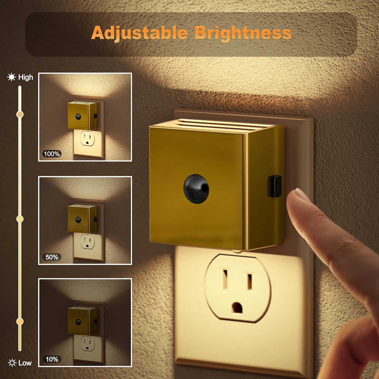 Detalle 2 de JandCase C-GY17602DBA1US-2 Motion Sensor Night Light, 3 Brightness Levels