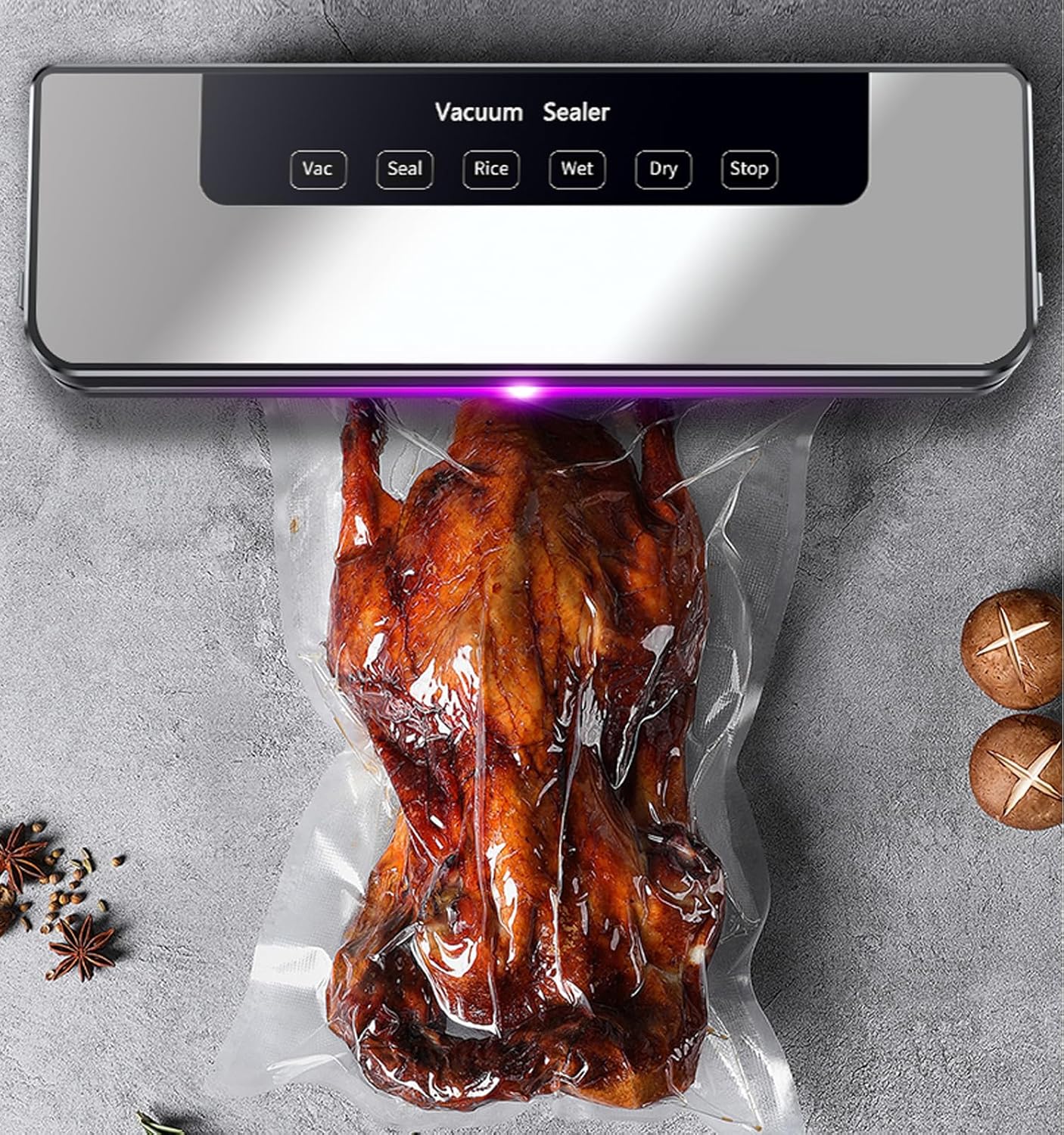 Detalle de Hilifix vacuum sealer machine 65 KPa