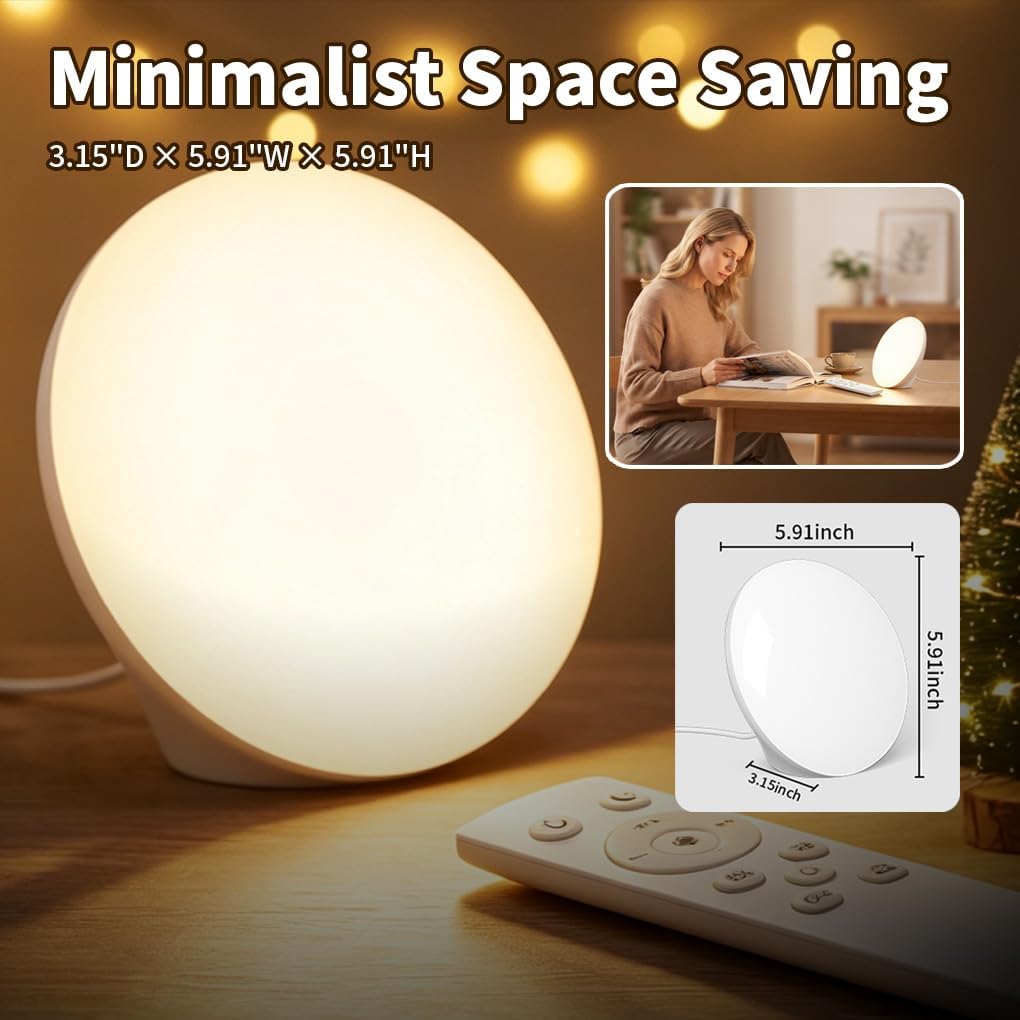 Detalle de samtoo RL001 Sun Lamp and Red Night Light, 10,000 Lux, 670nm Red Mode