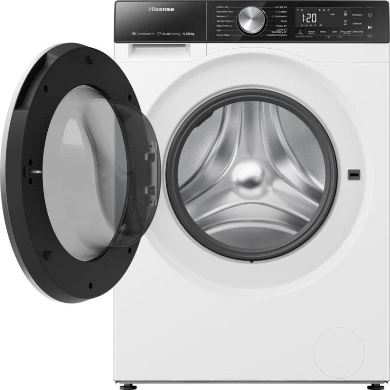 Thumbnail 1 de Hisense WD5S1045BW lavasecadora 10,5 kg con Wi‑Fi y motor Inverter