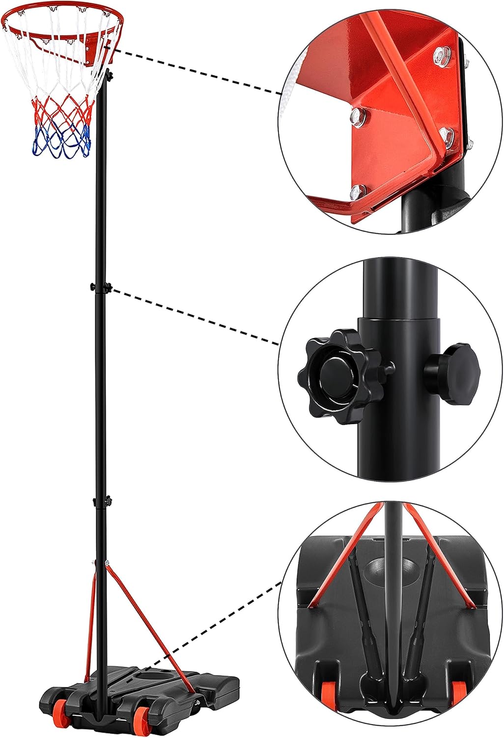 Thumbnail 4 de Yaheetech Netball Post 245.5-305 cm