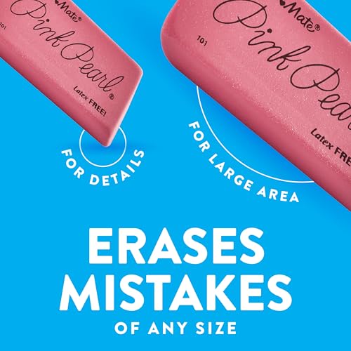 Thumbnail 6 de Paper Mate Pink Pearl Erasers (12 Count) – Latex-Free, Smudge-Resistant