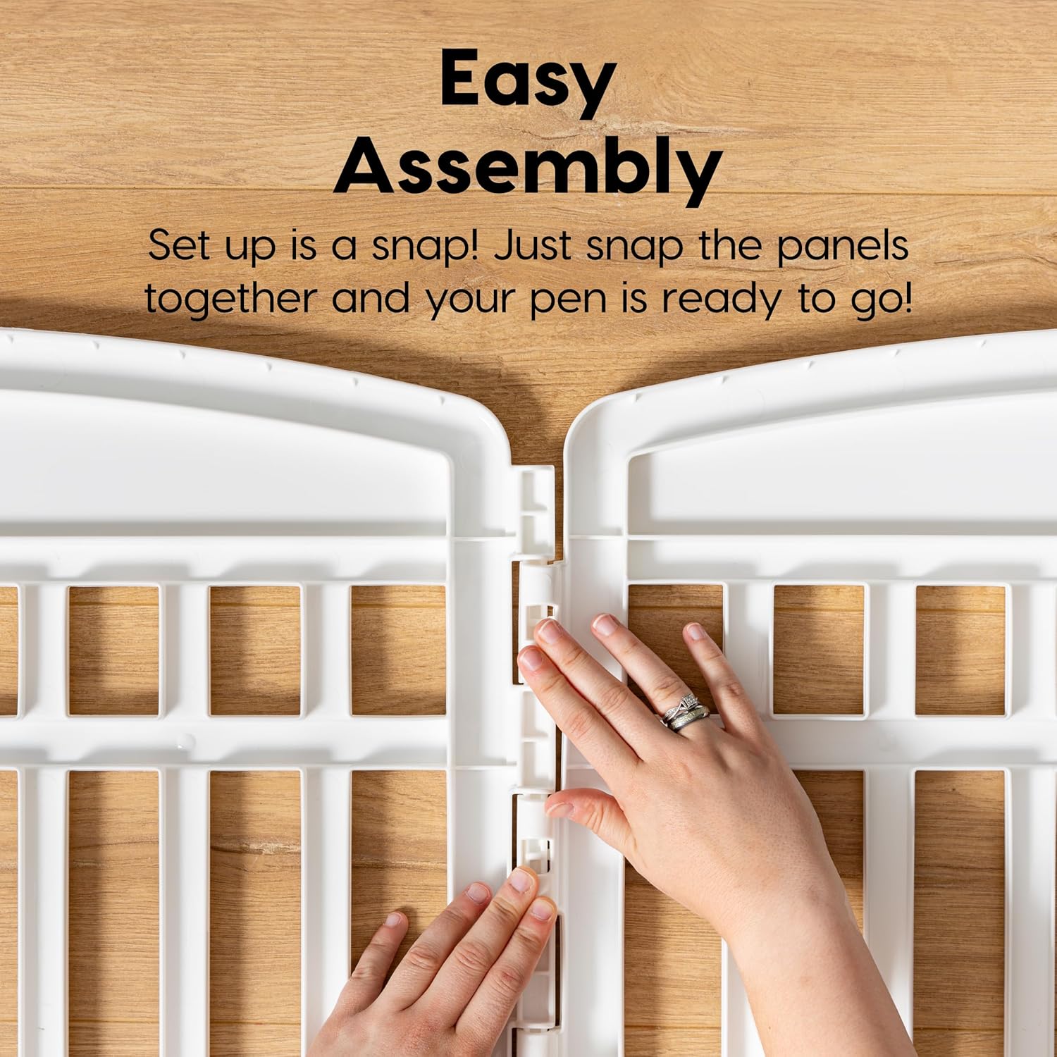 Thumbnail 5 de IRIS USA 4-Panel 24" Dog Playpen with Door