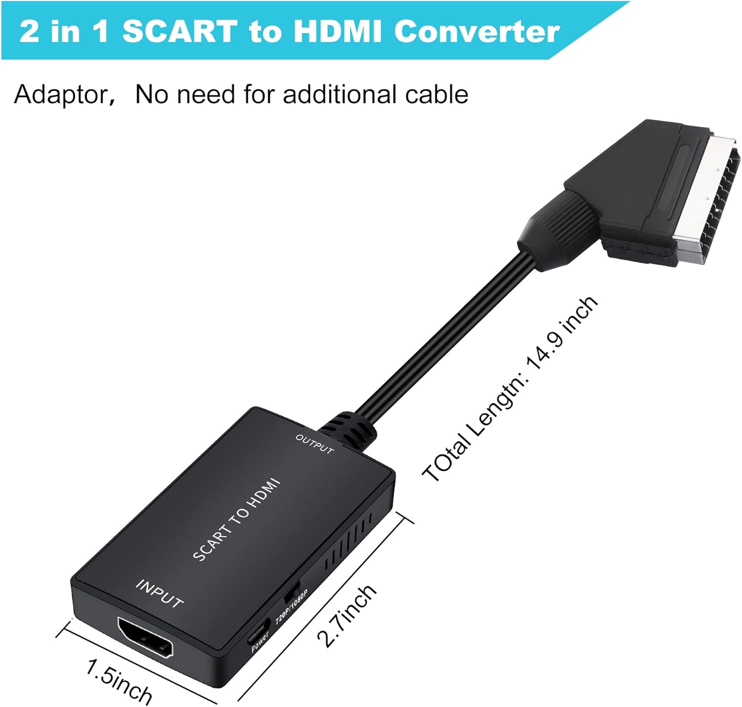 Thumbnail 2 de Adattatore SCART HDMI Full HD 1080p