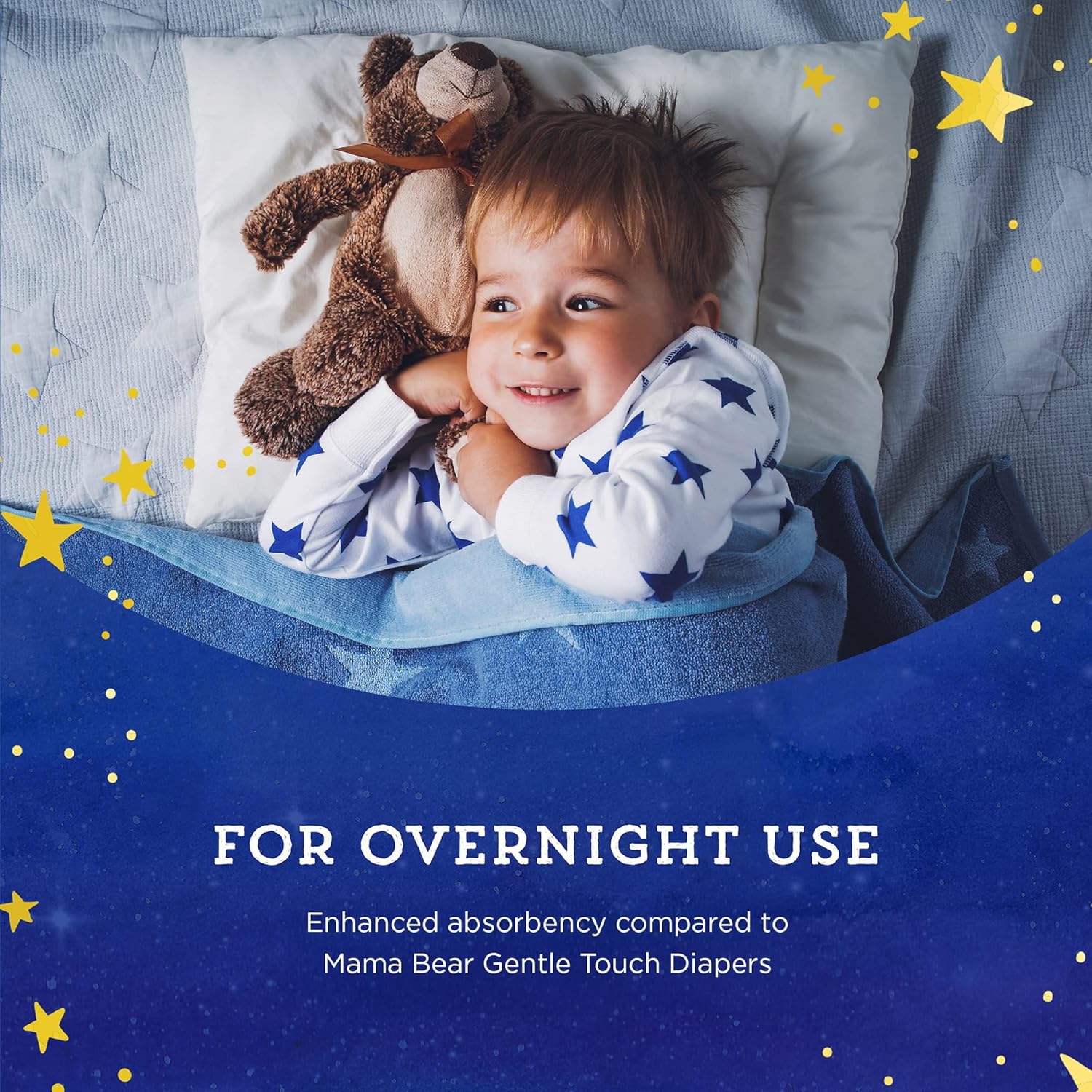 Thumbnail 6 de Amazon Brand - Mama Bear Overnight Diapers Size 6 (54 Count)