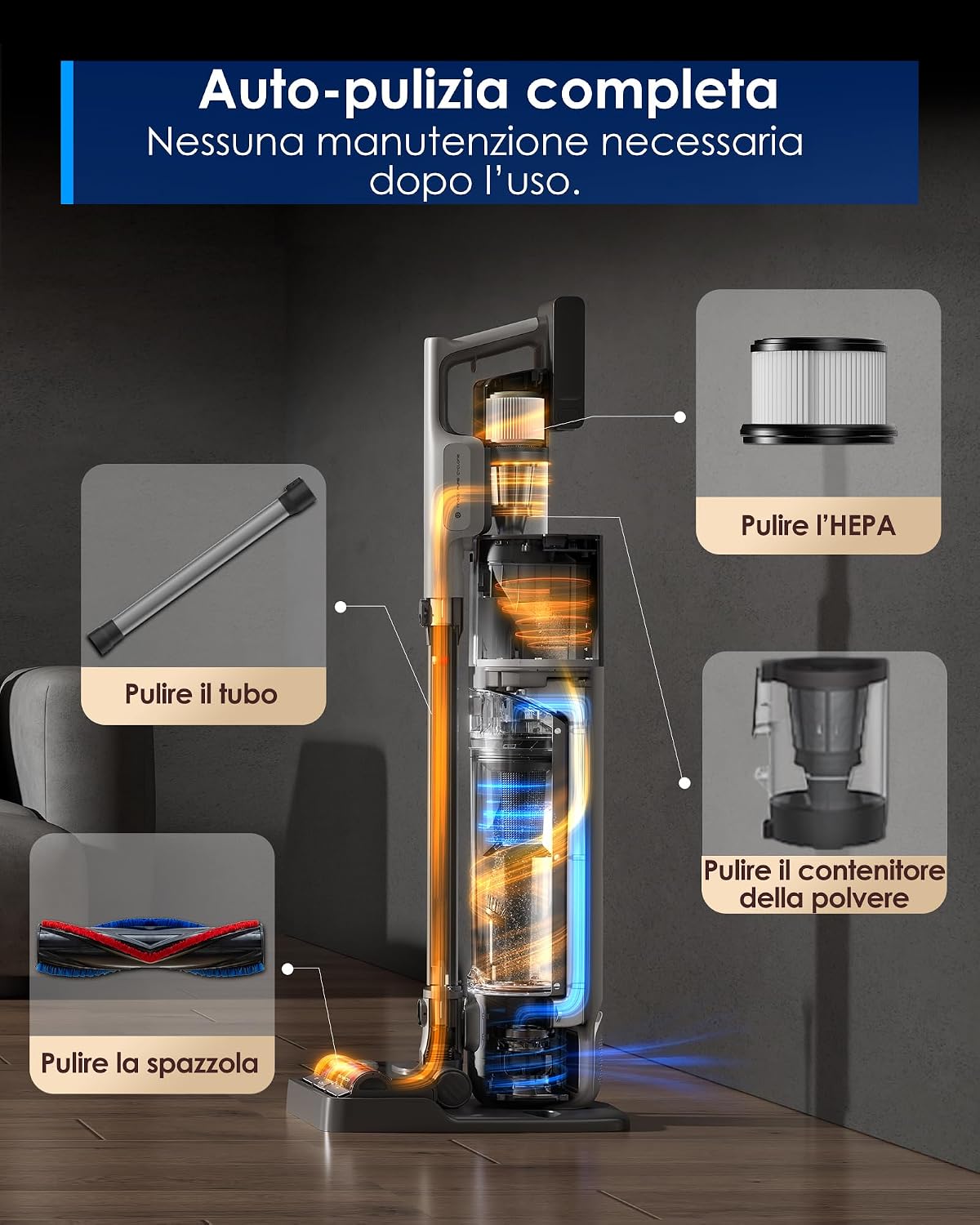Detalle 2 de Tineco Pure One Station 5 Pro Aspirapolvere